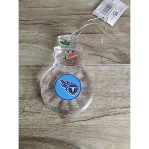 NFL Tennessee Titans 4.5" Football Snowman Acrylic Ornament Christmas